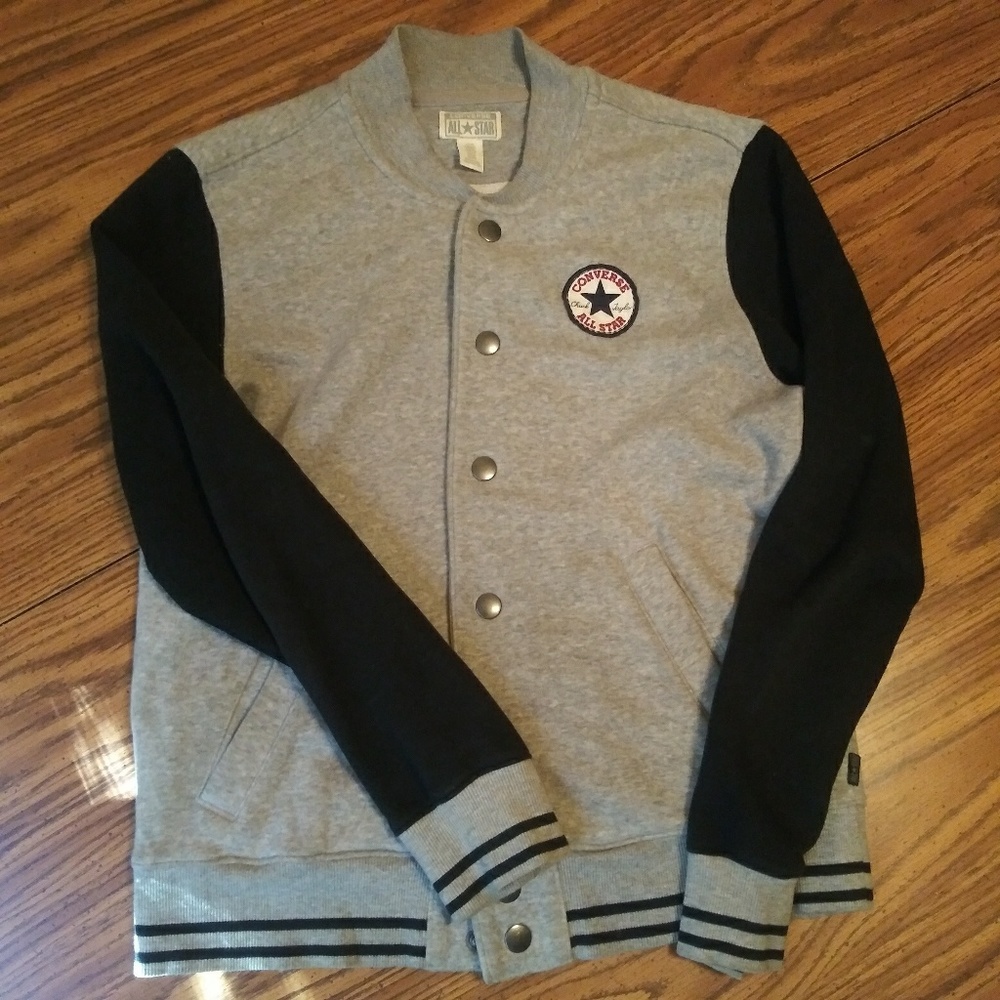 CONVERSE Letterman Button Up Jacket